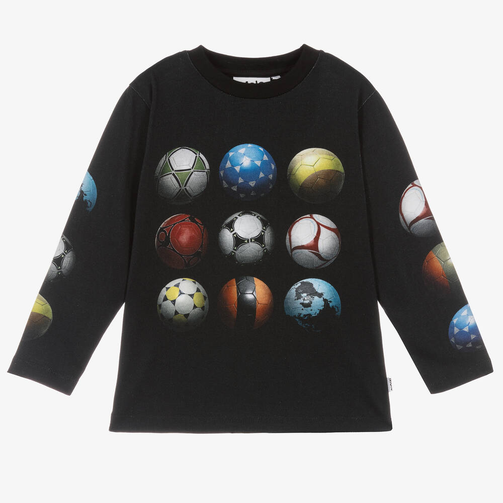 Molo - Boys Cotton Football Top  | Childrensalon