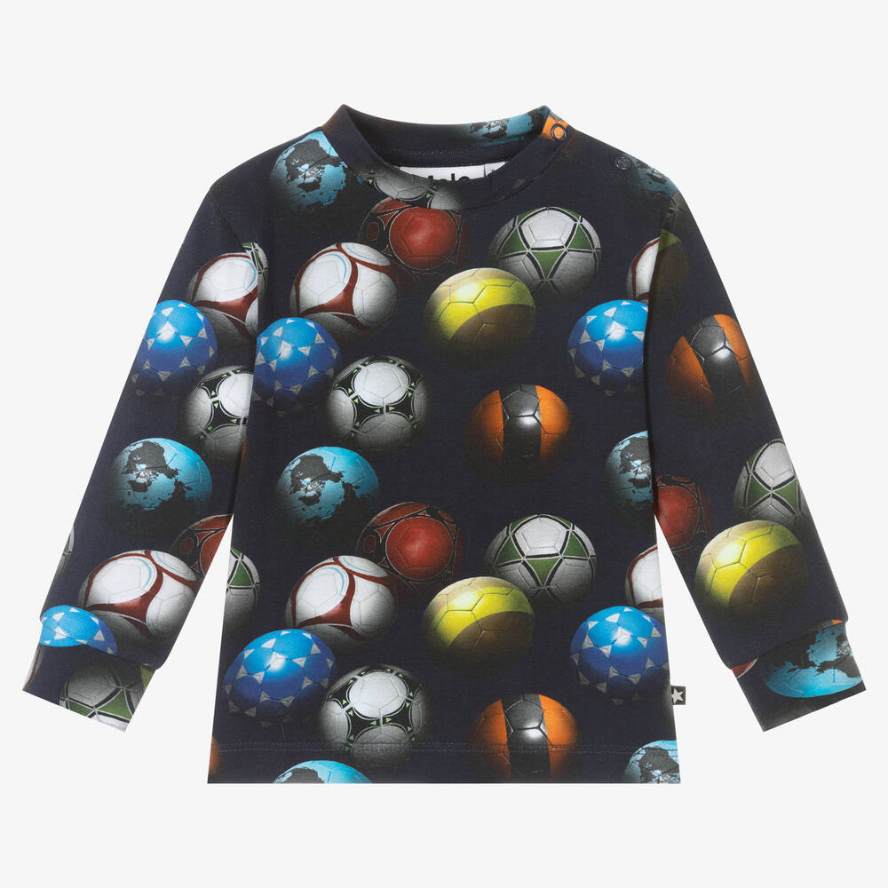 Molo - Boys Cotton Football Top | Childrensalon