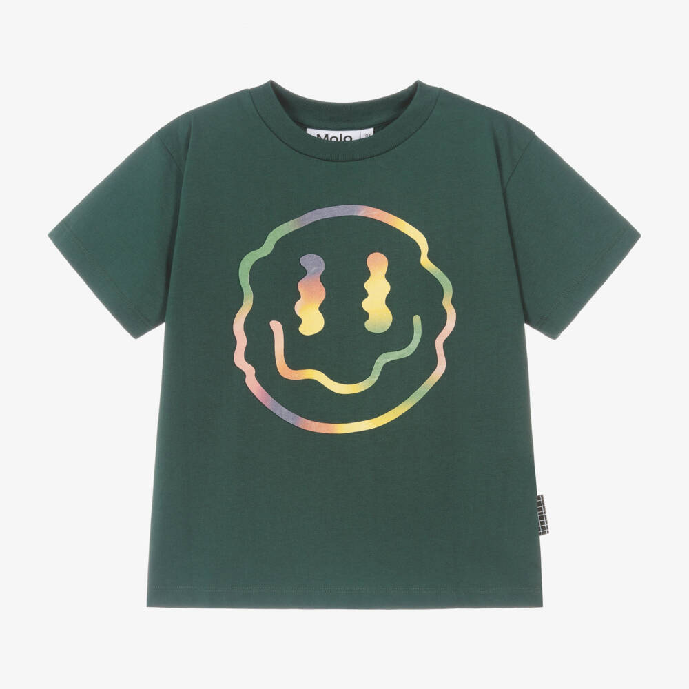 Molo-Boys Cotton Smiley Tee | Childrensalon Outlet