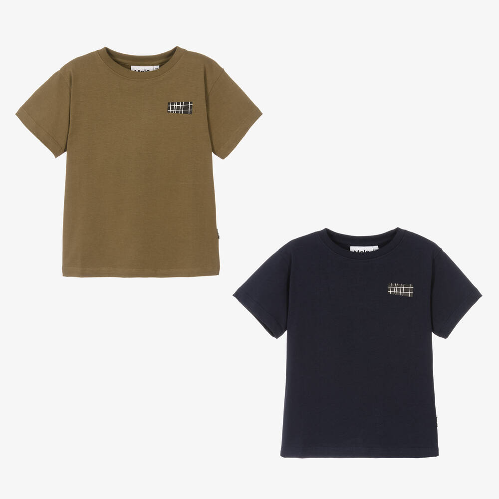 Molo - Boys Cotton T-Shirts (2 Pack) | Childrensalon