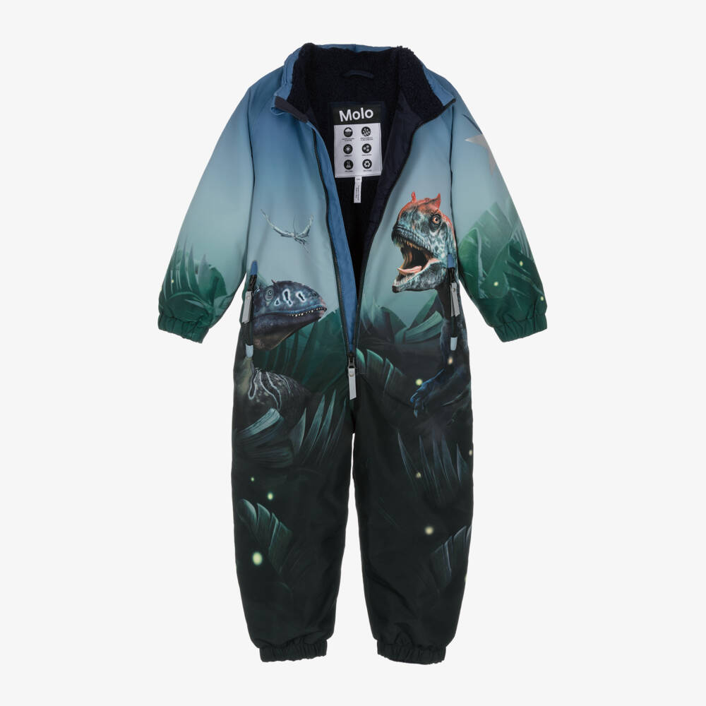 Molo-Уютная синяя одежда для снега с динозаврами для мальчиков | Childrensalon Outlet