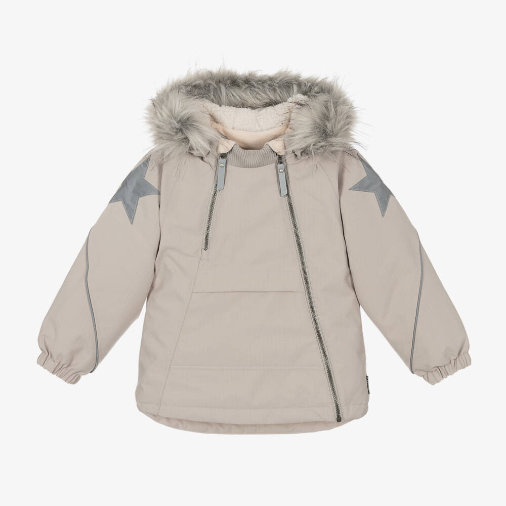 Molo-Boys Cozy Grey Snow Jacket | Childrensalon Outlet