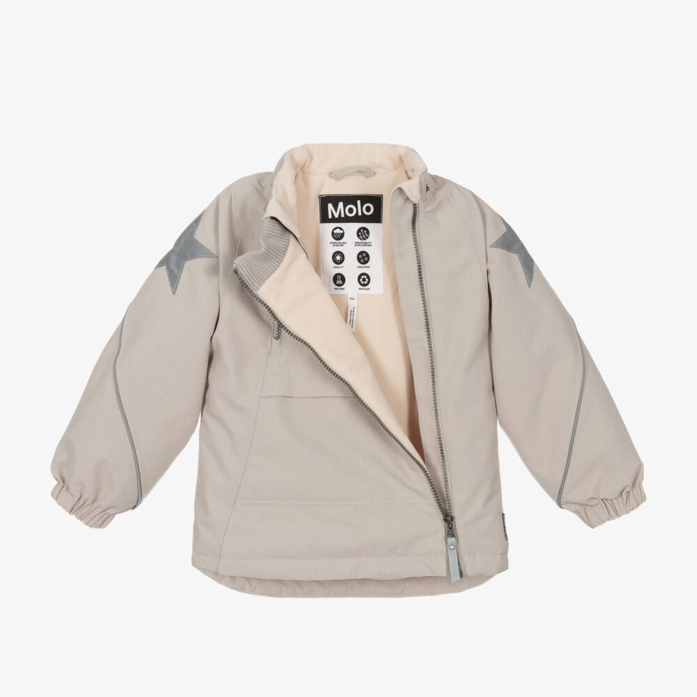 Molo-Boys Cozy Grey Snow Jacket | Childrensalon Outlet
