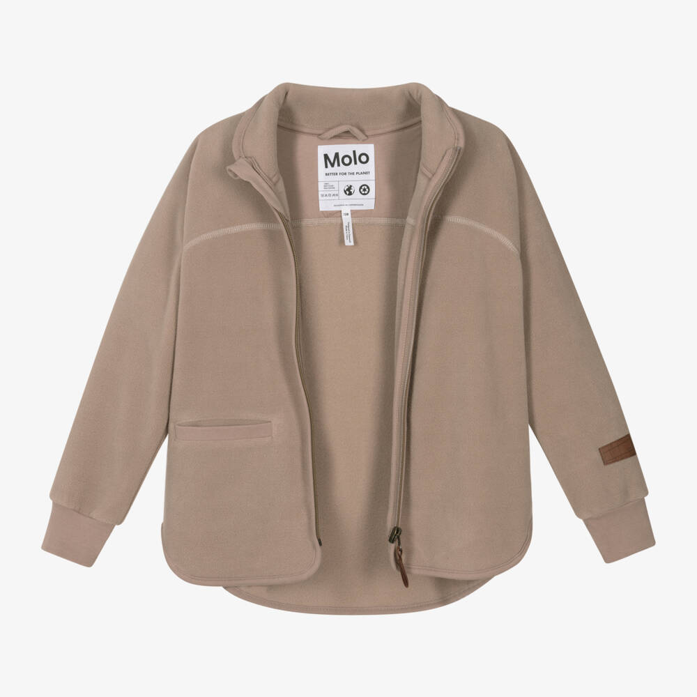 Molo-Boys Cozy Mocha Fleece Jacket | Childrensalon Outlet