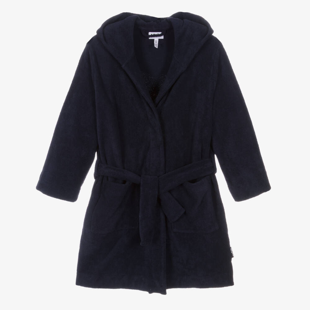 Molo-روب استحمام أزرق داكن دافئ للأولاد | Childrensalon Outlet