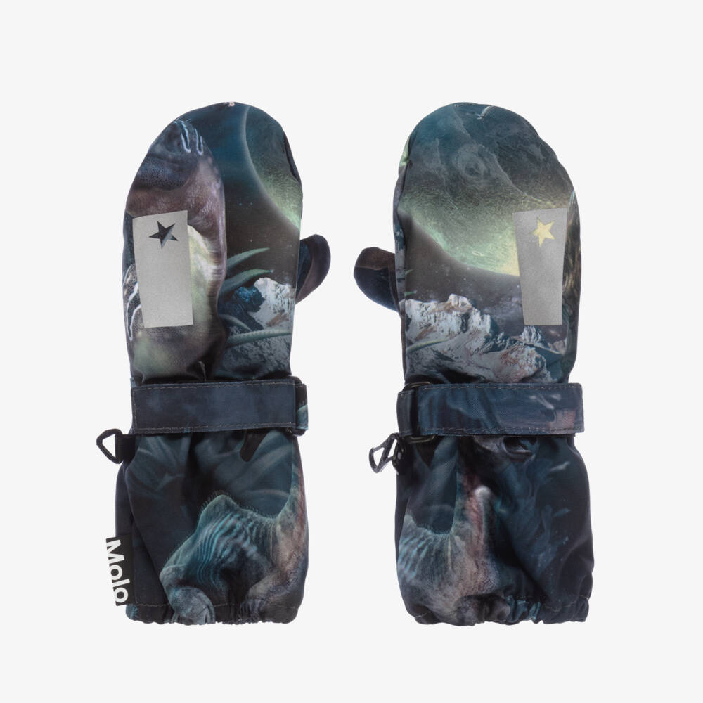 Molo-Boys Delightful Dino Winter Mitts | Childrensalon Outlet