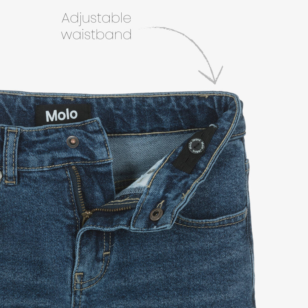Molo-Boys Denim Relaxed Blue Trousers | Childrensalon Outlet