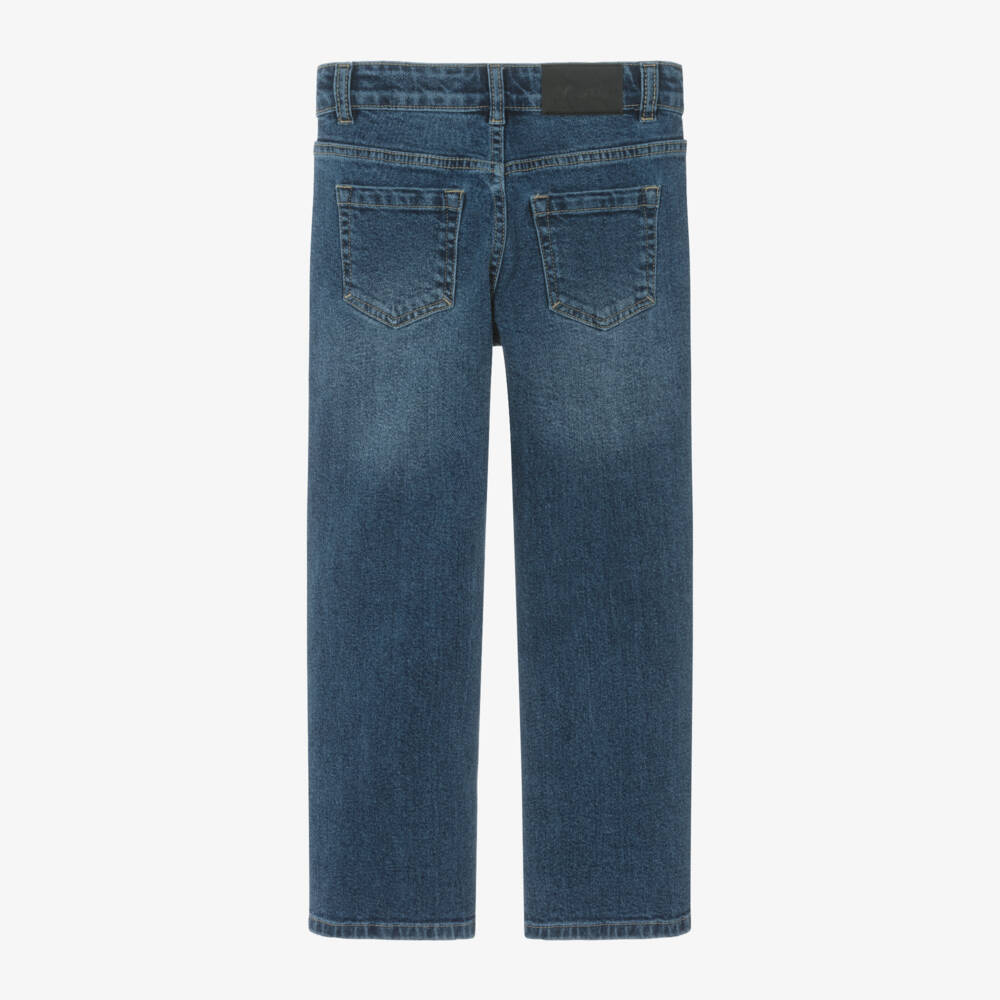 Molo-Boys Denim Relaxed Blue Trousers | Childrensalon Outlet