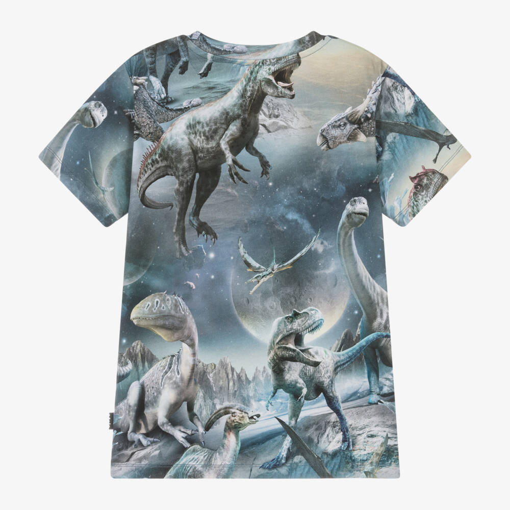 Molo-Boys Dinosaur Graphic Cotton Tee | Childrensalon Outlet