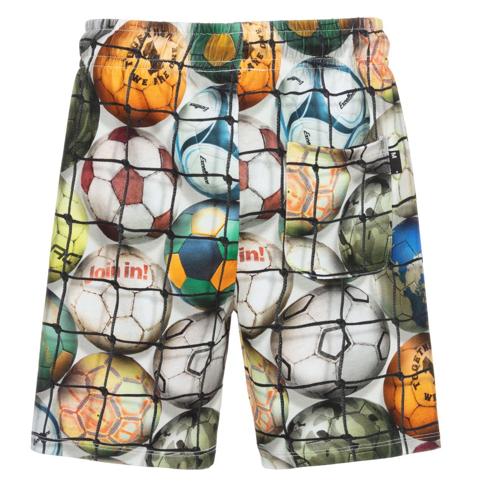 Molo-Boys Football Print Shorts | Childrensalon Outlet