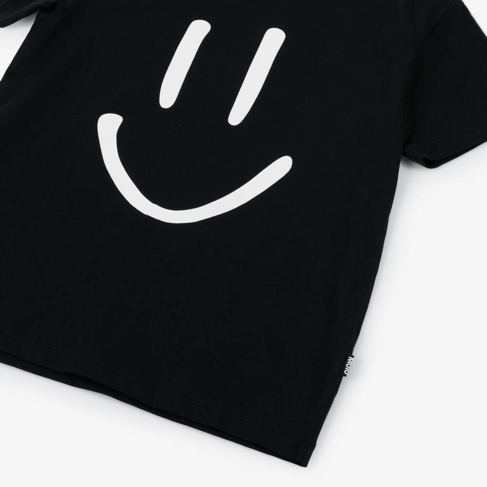 Molo-Черная футболка Smile для мальчиков | Childrensalon Outlet