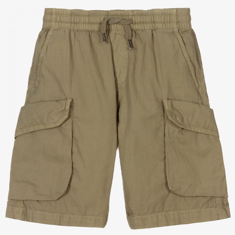 Boys green cargo shorts 2025