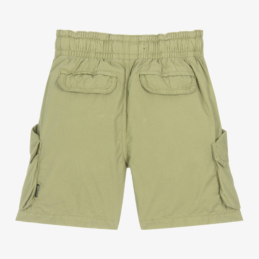 Molo-شورت كارغو قطن لون أخضر للأولاد | Childrensalon Outlet