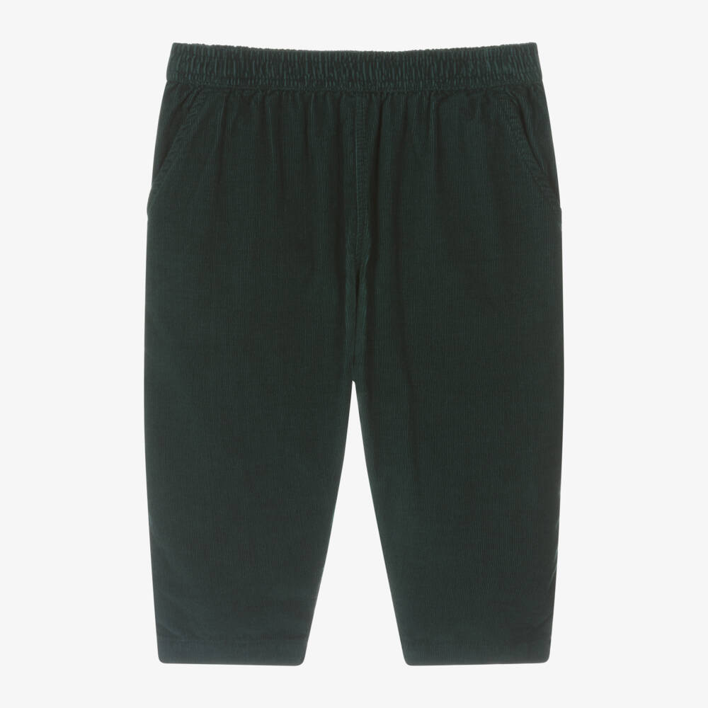 Molo-Boys Green Cotton Corduroy Trousers | Childrensalon Outlet