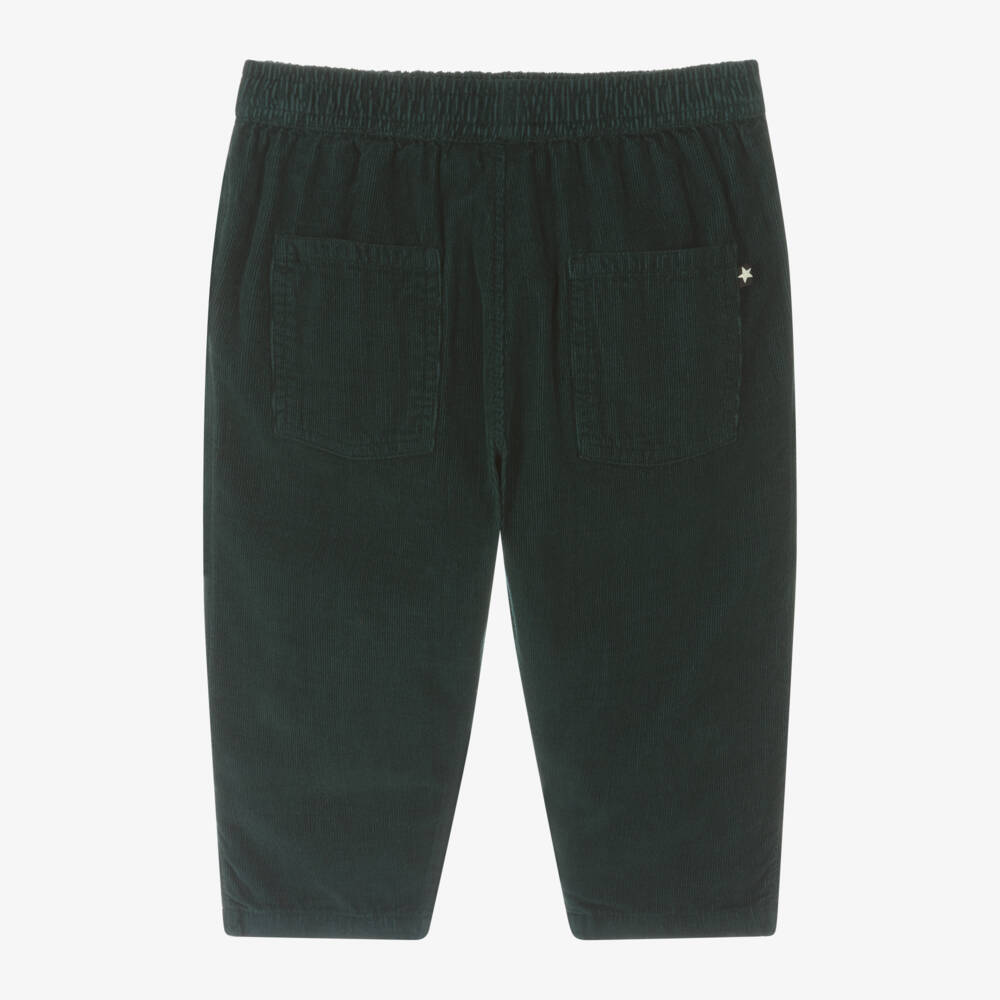 Molo-Boys Green Cotton Corduroy Trousers | Childrensalon Outlet