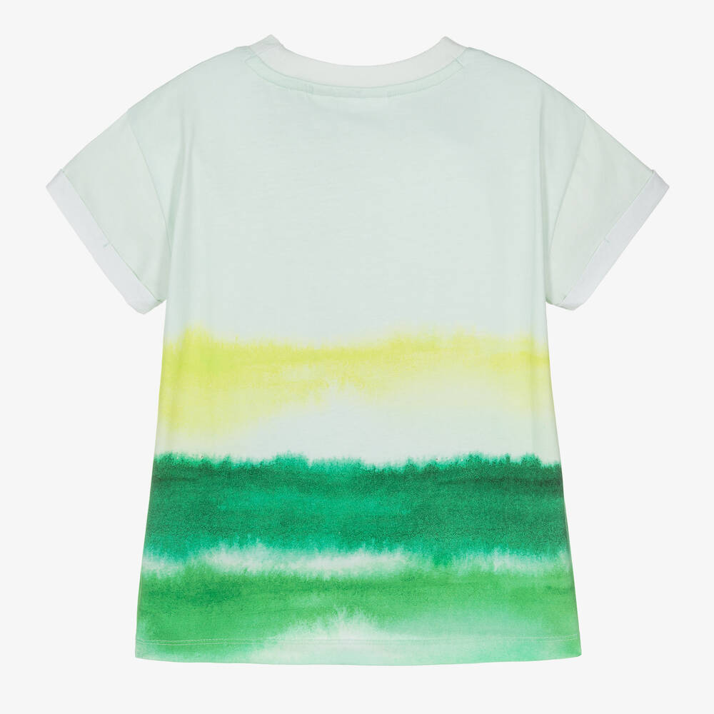 Molo-تيشيرت قطن عضوي لون أخضر للأولاد | Childrensalon Outlet