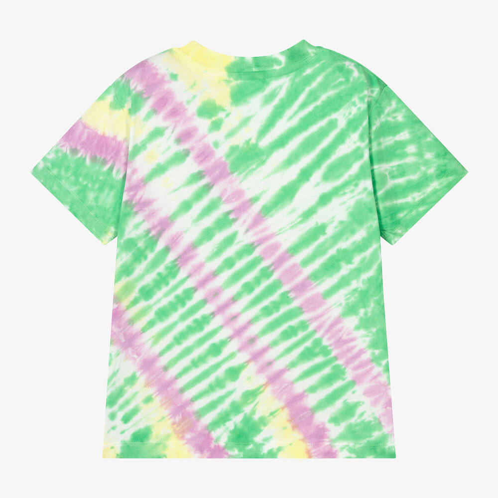 Molo-Boys Green Cotton Tie-Dye T-Shirt | Childrensalon Outlet