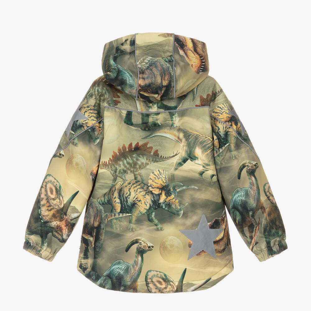 مولو-جاكيت هودي مقاوم للماء لون أخضر كاكي للأولاد | Childrensalon Outlet