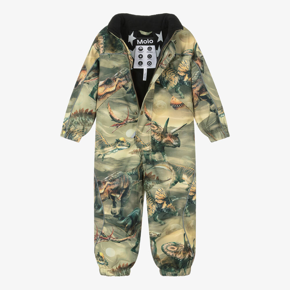 مولو-أوفرول شتوي مقاوم للماء لون أخضر كاكي للأولاد | Childrensalon Outlet