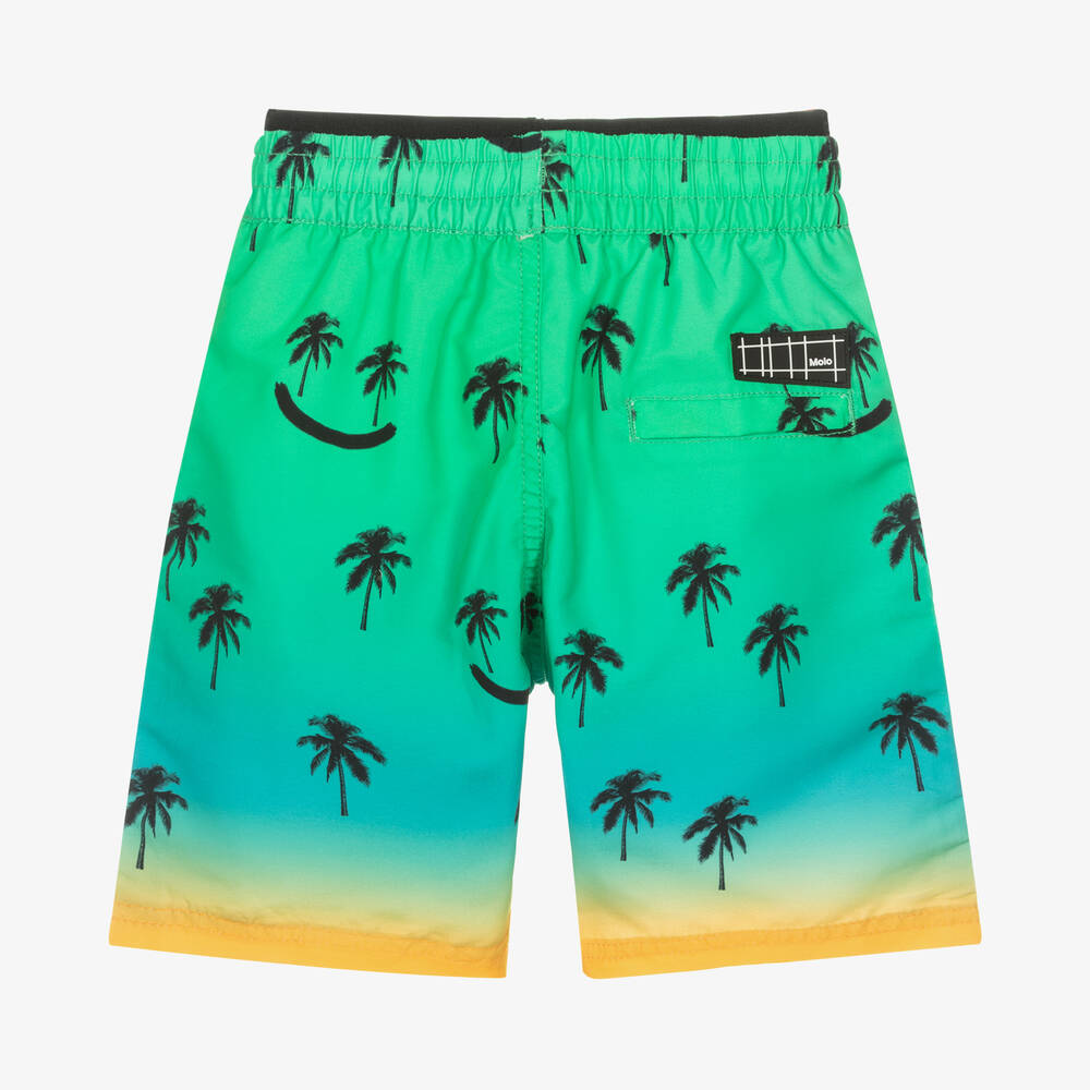 Molo - Boys Green Gradient Swim Shorts (UPF 50+)