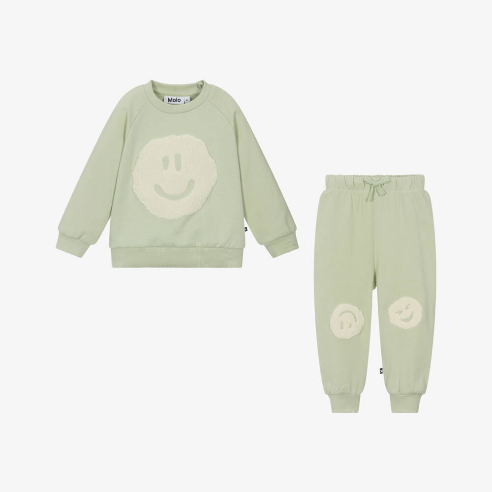 Molo-بدلة رياضية خضراء مبهجة للأولاد | Childrensalon Outlet