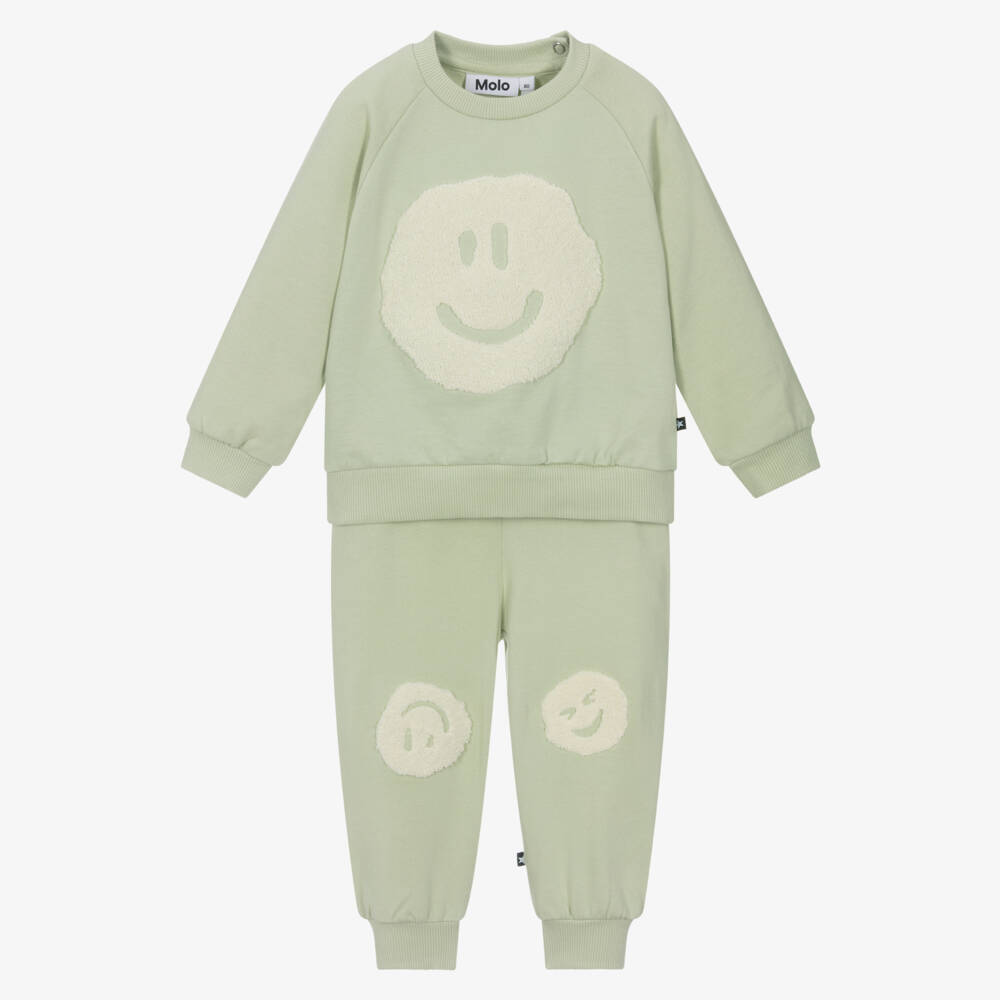 Molo-Boys Green Joyful Tracksuit | Childrensalon Outlet