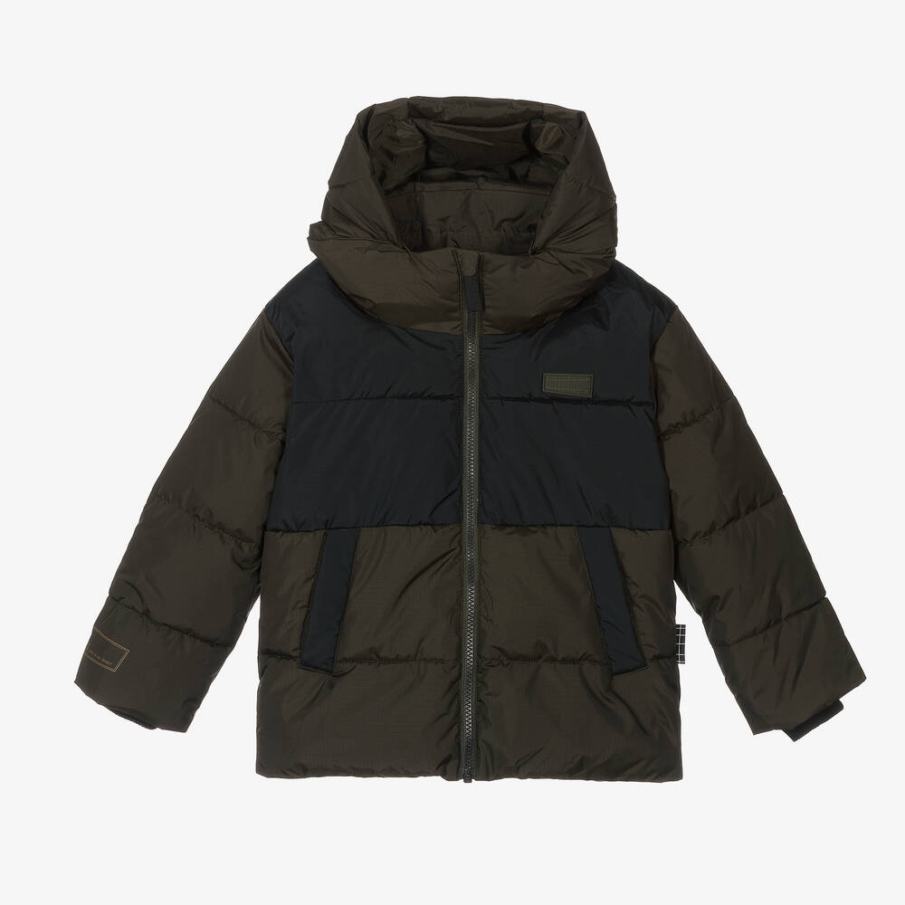 Molo - Boys Green Puffer Jacket | Childrensalon