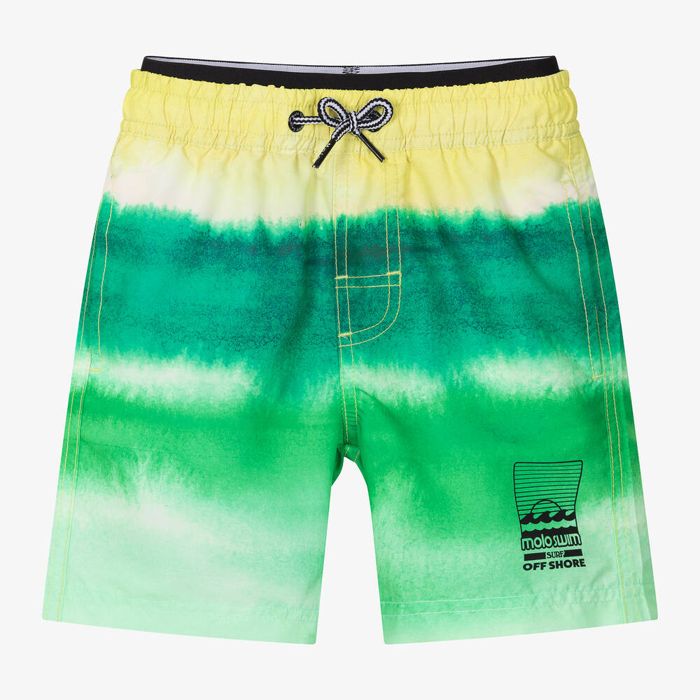 Molo-Boys Green Swim Shorts (UPF50+) | Childrensalon Outlet