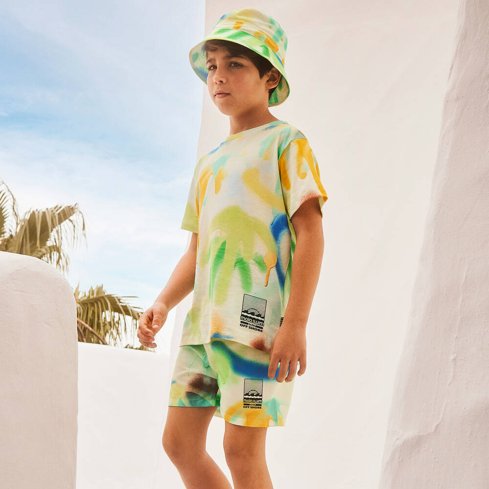 Molo-Boys Green Swim Shorts (UPF50+) | Childrensalon Outlet