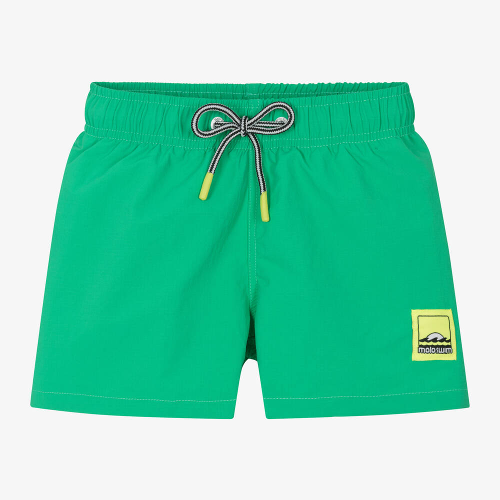 Molo-Boys Green Swim Shorts (UPF50+) | Childrensalon Outlet
