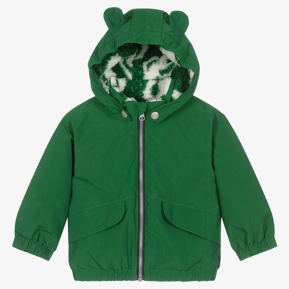 Molo - Blouson vert imperméable en nylon | Childrensalon