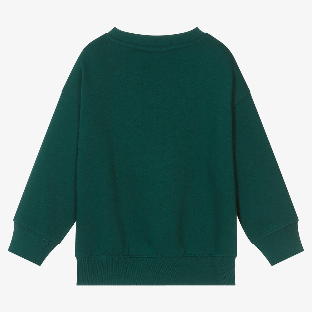 Molo-Boys Green World Peace Sweatshirt | Childrensalon Outlet