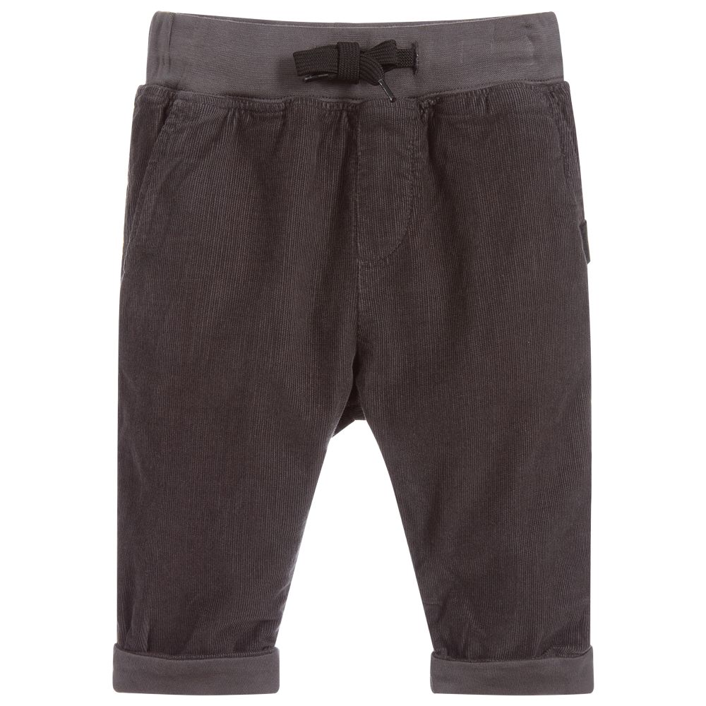Molo - Boys Grey Cord Trousers | Childrensalon Outlet