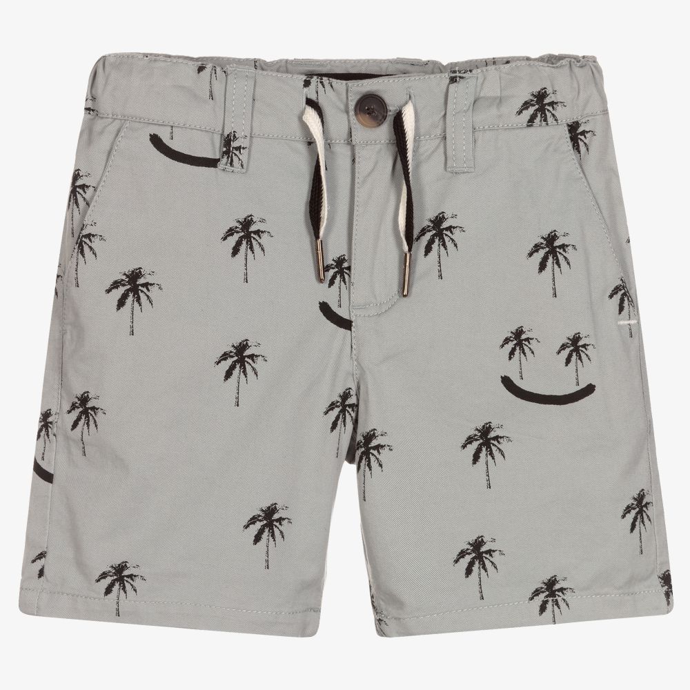 Molo - Boys Grey Cotton Shorts | Childrensalon