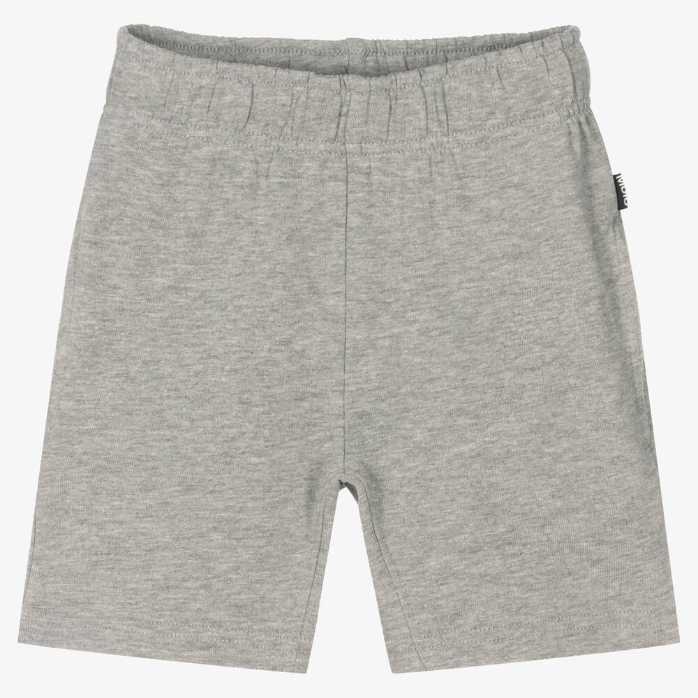 Molo - Boys Grey Cotton Shorts | Childrensalon