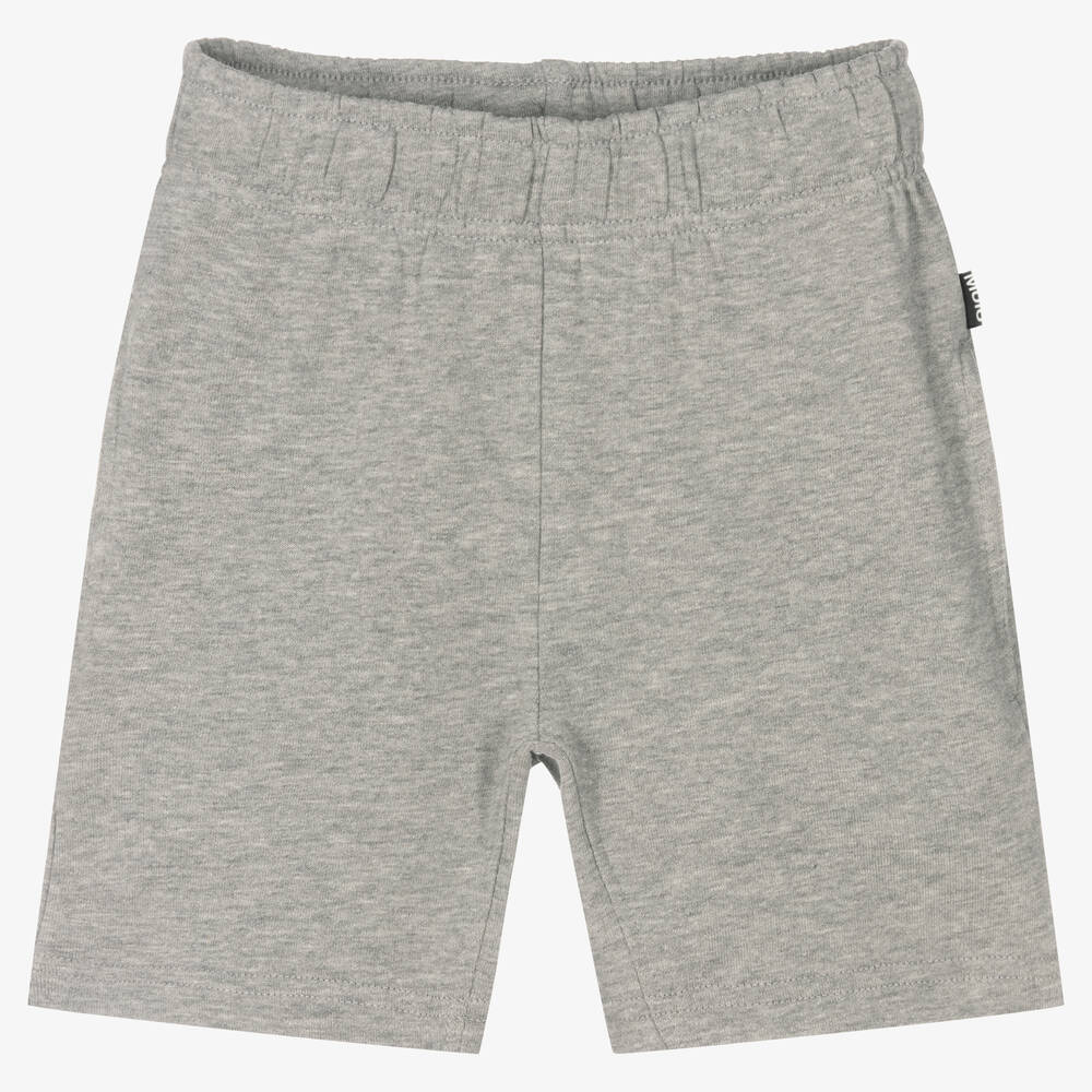 Molo-Boys Grey Cotton Shorts | Childrensalon Outlet