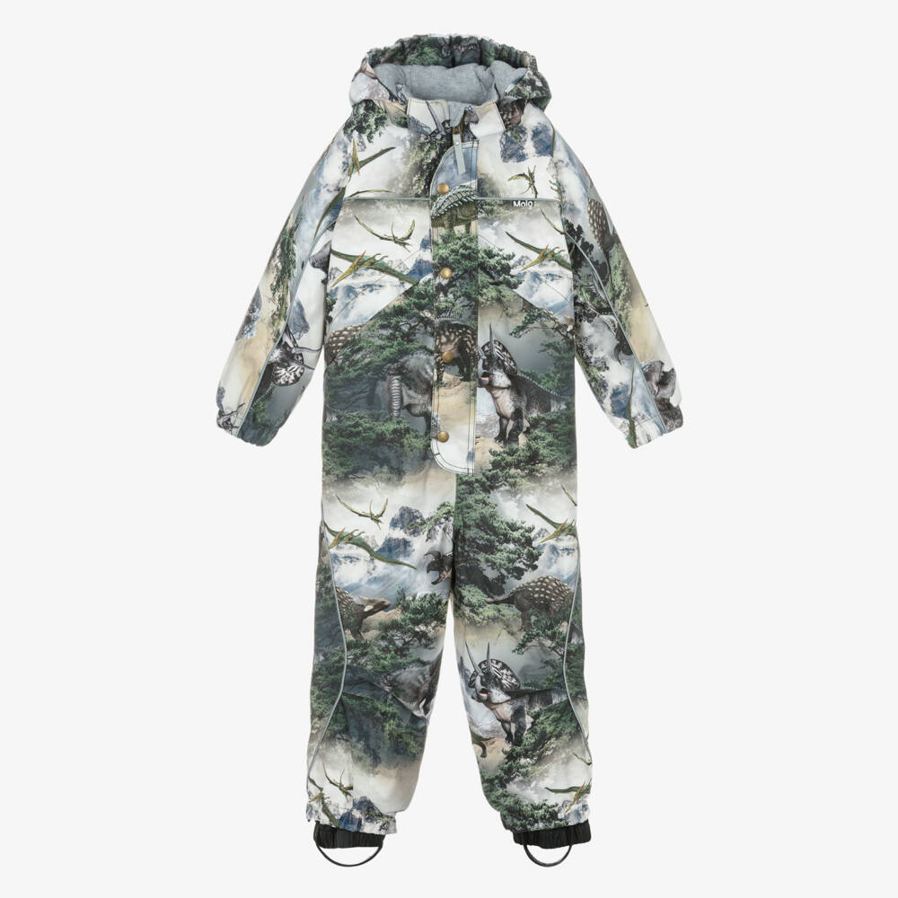 Molo-Комбинезон для мальчиков с динозаврами зелёный | Childrensalon Outlet