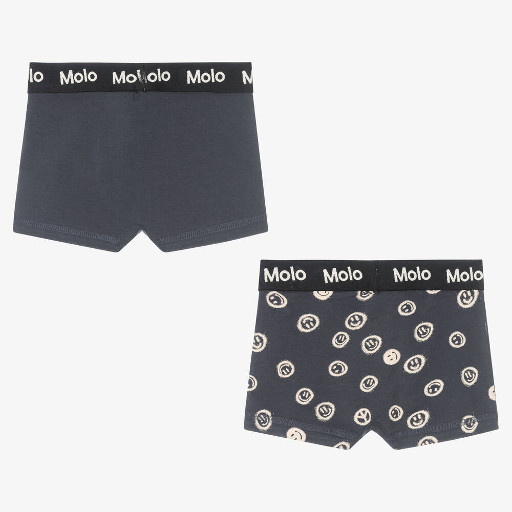 Molo-Серые трусы-боксеры из органического хлопка (2шт.) | Childrensalon Outlet