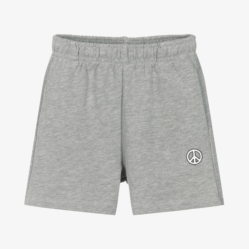 Molo - Boys Grey Organic Cotton Shorts | Childrensalon