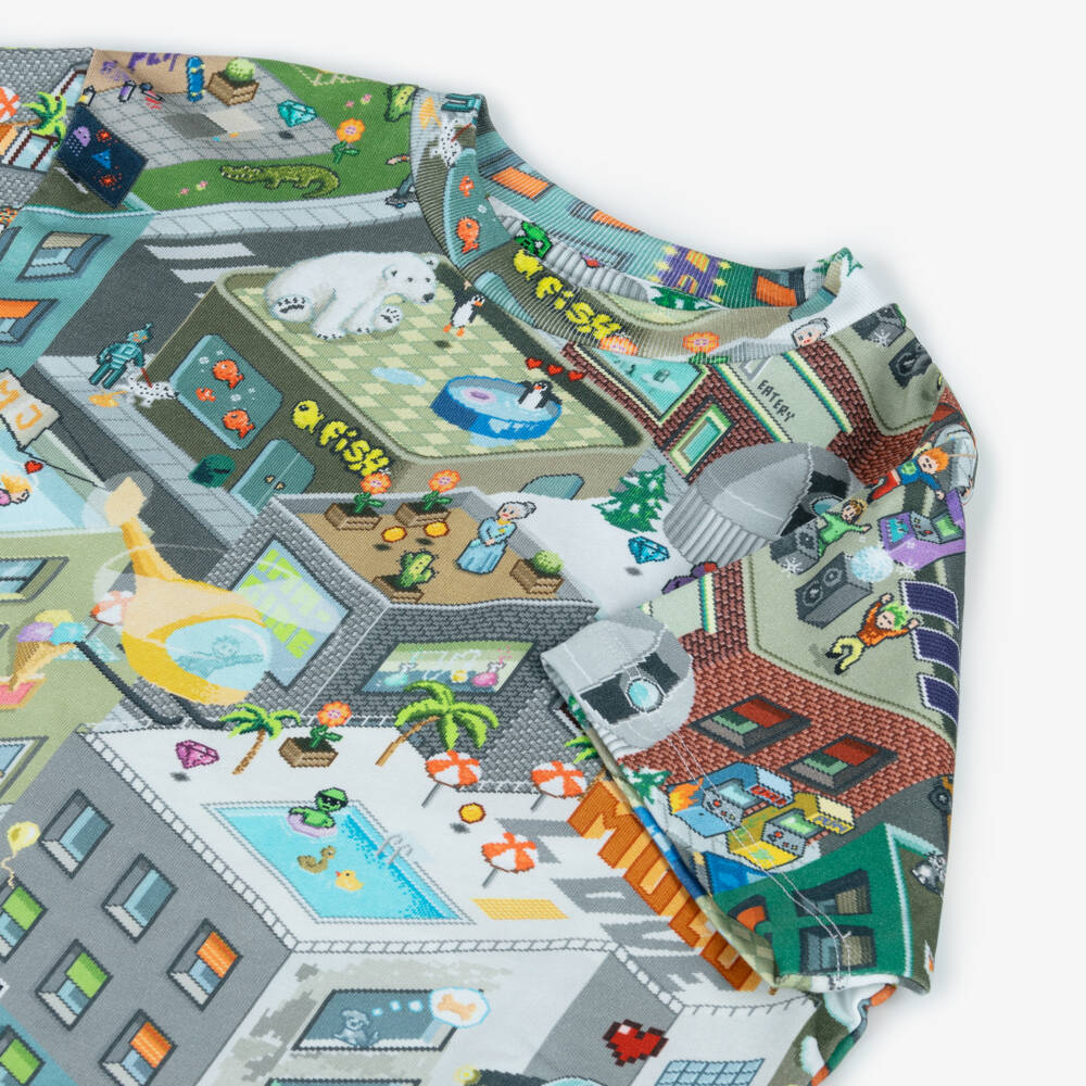 Molo-Boys Grey Organic Cotton Tee | Childrensalon Outlet