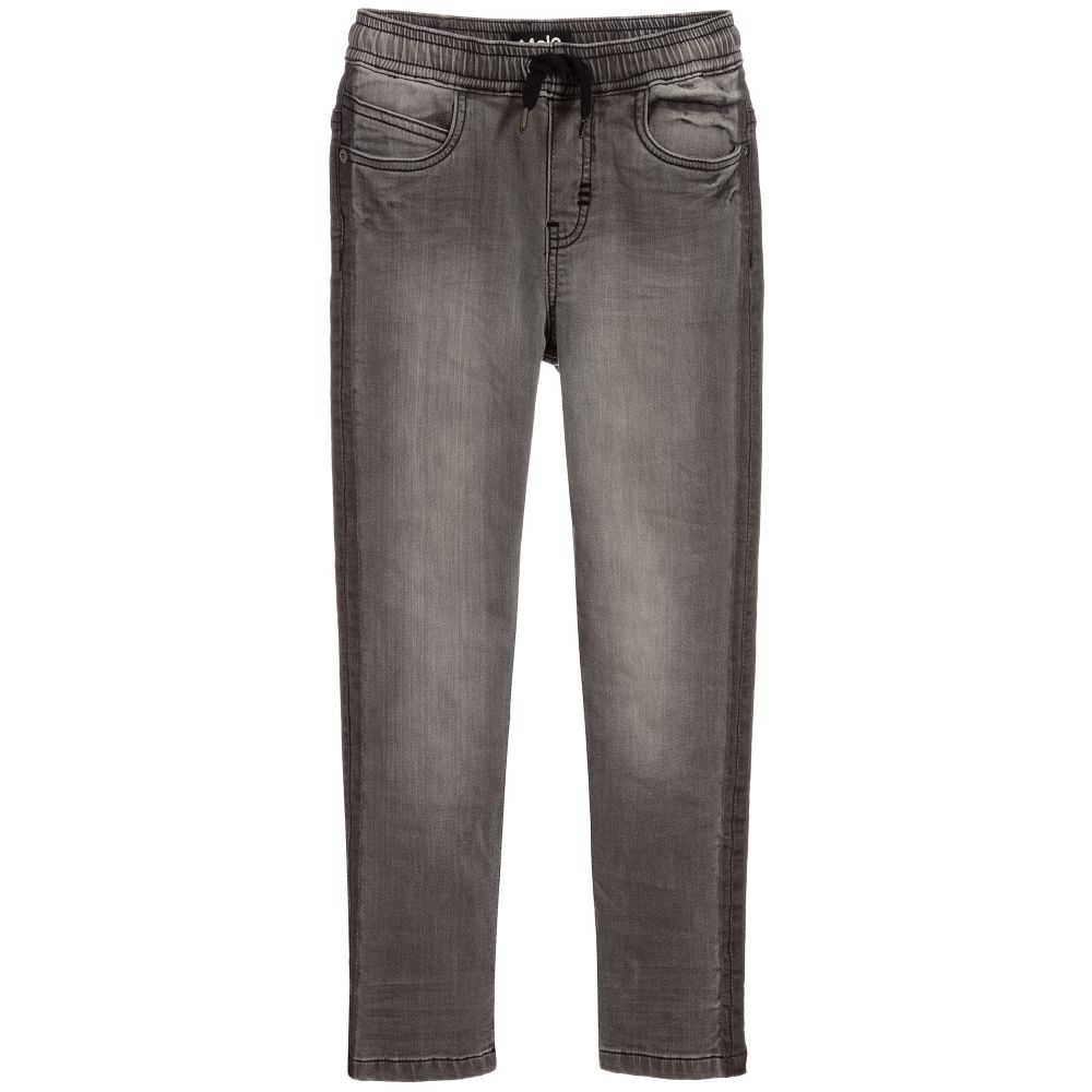Molo - Boys Grey Regular-Fit Jeans | Childrensalon