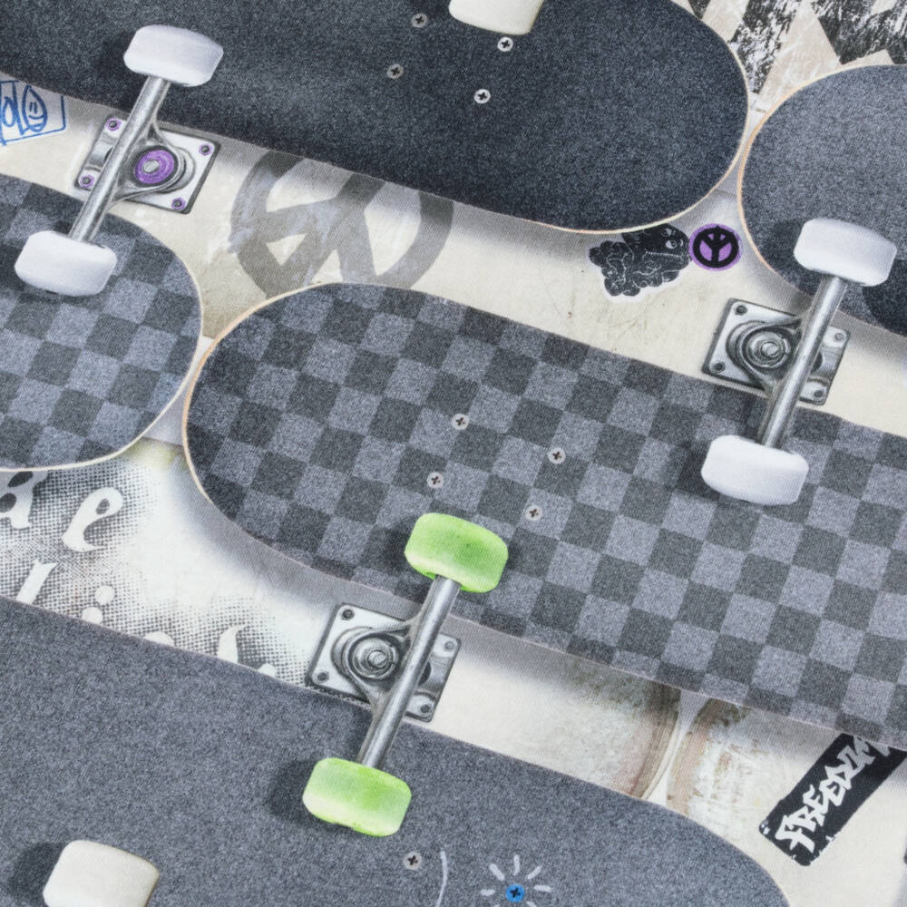 Molo-Футболка из хлопка серого цвета для мальчиков с принтом скейтборда | Childrensalon Outlet