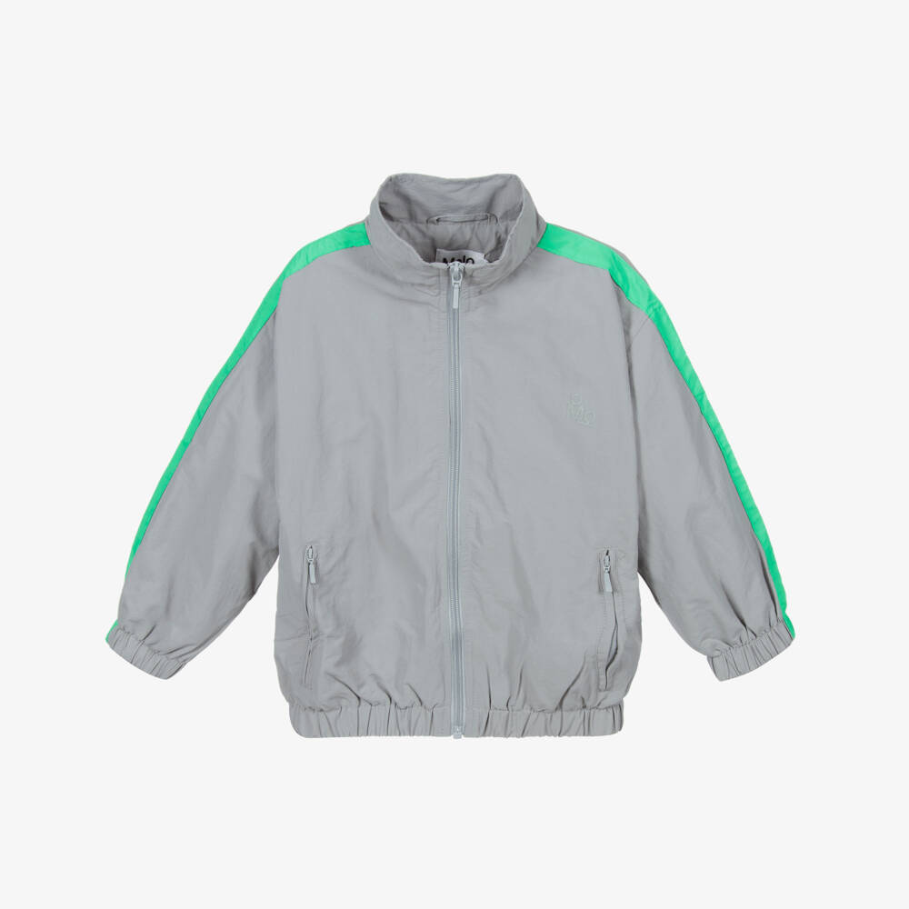 Molo-Boys Grey Zip-Up Top | Childrensalon Outlet