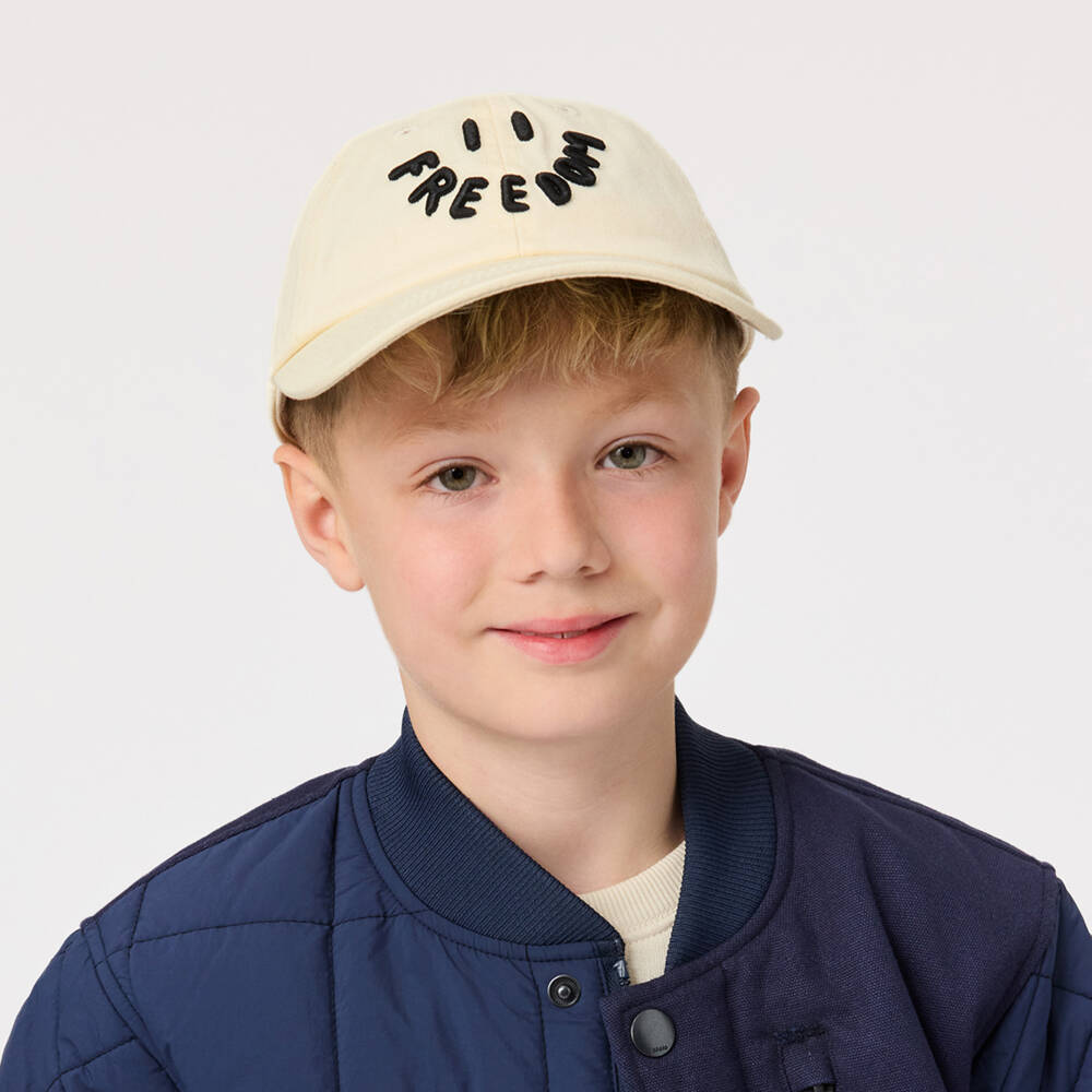 Molo-Boys Ivory Adventure Cotton Hat | Childrensalon Outlet