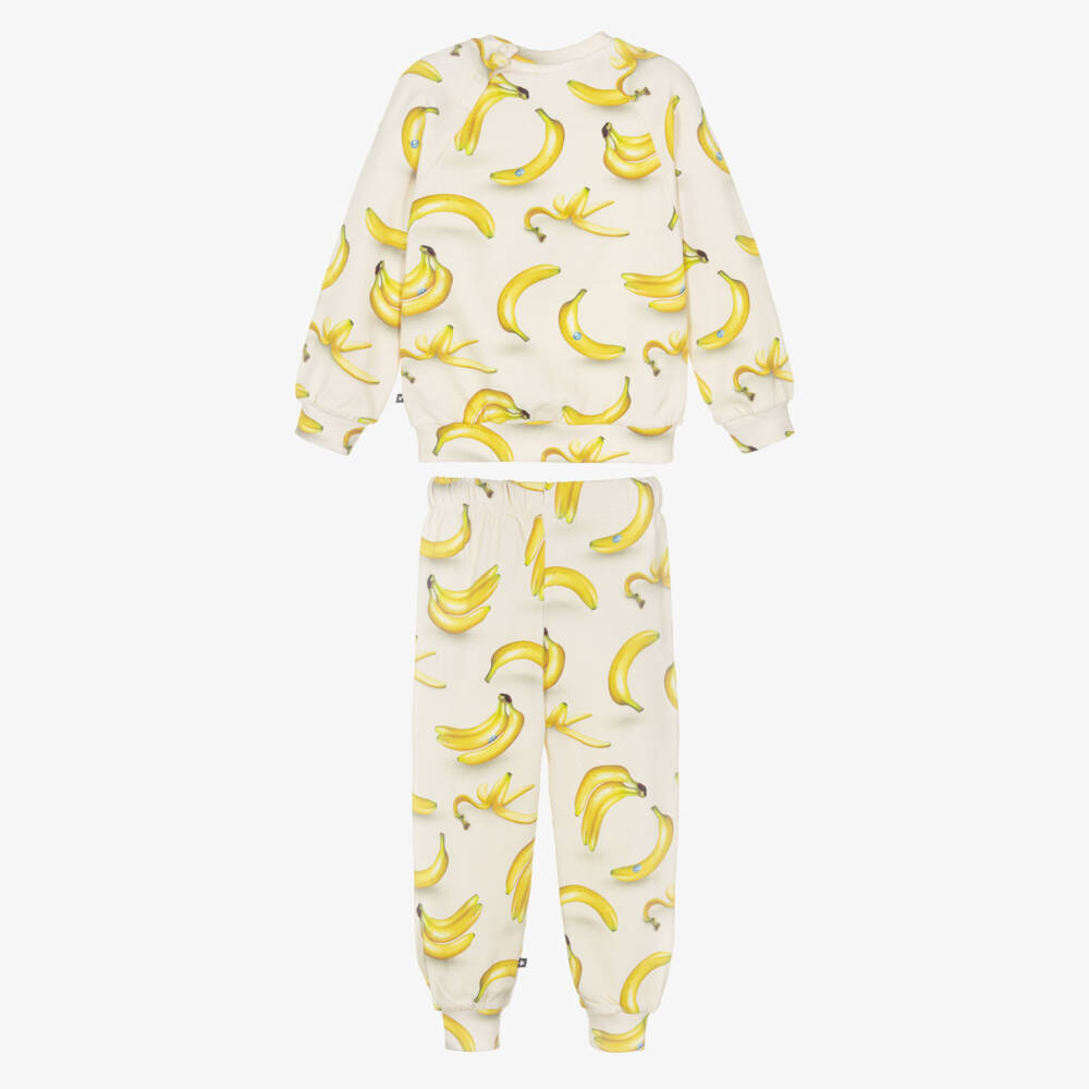 Molo-Boys Ivory Banana Jersey Set | Childrensalon Outlet