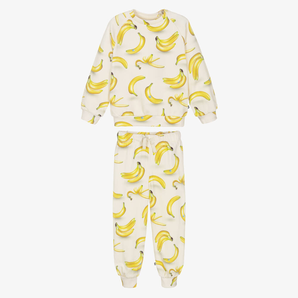 Molo-Boys Ivory Banana Jersey Set | Childrensalon Outlet
