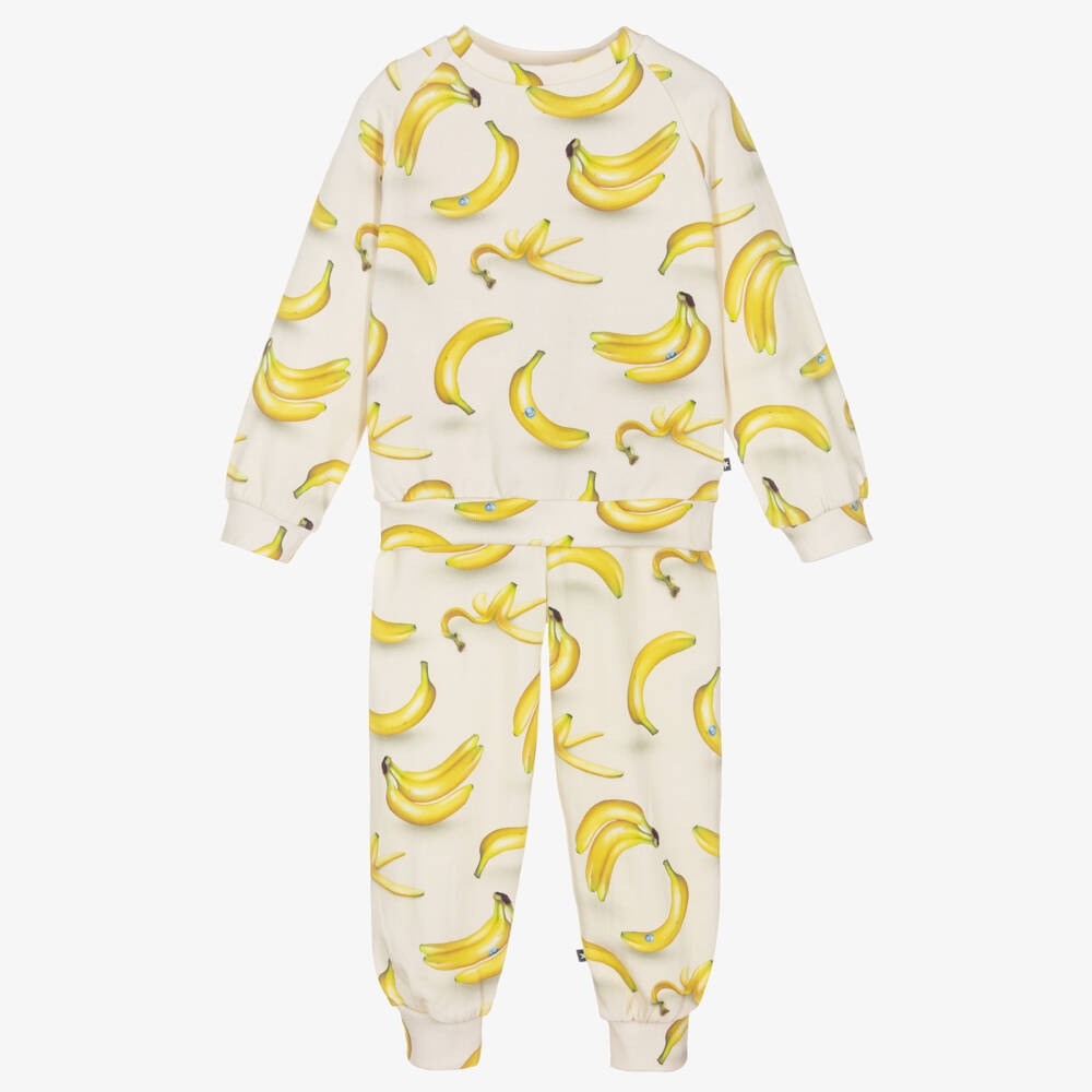 Molo-Boys Ivory Banana Jersey Set | Childrensalon Outlet