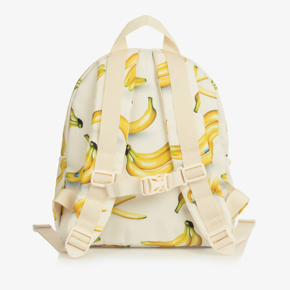 Molo-Boys Ivory Canvas Banana Rucksack | Childrensalon Outlet