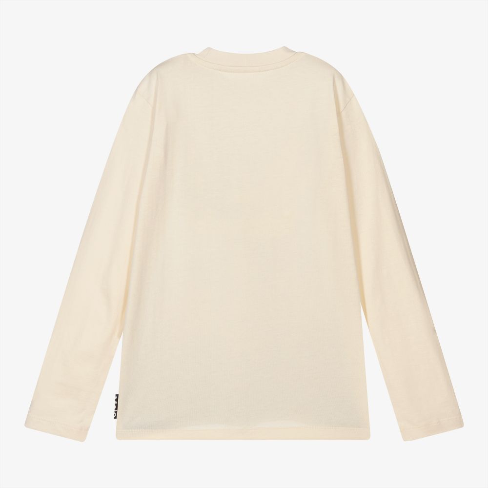 Molo-Boys Ivory Cotton Top | Childrensalon Outlet