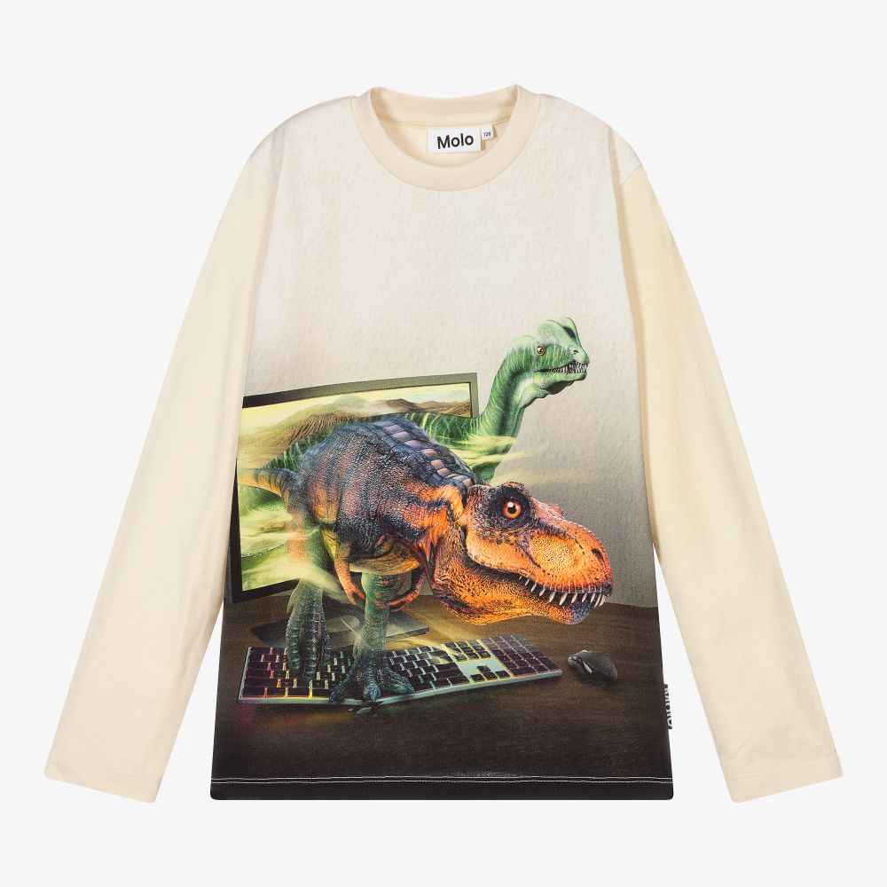 Molo-Кремовый хлопковый топ для мальчиков | Childrensalon Outlet